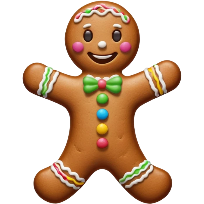 Gingerbread stylised emoji