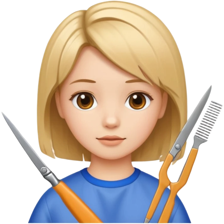 girl getting haircut emoji
