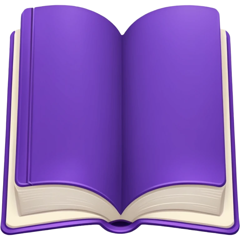 Purple icon: a book with дфзещз. Minimal, web style. emoji