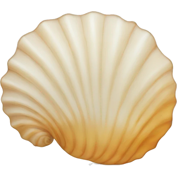 seashell outline emoji