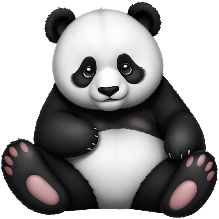 Panda relaxing  emoji