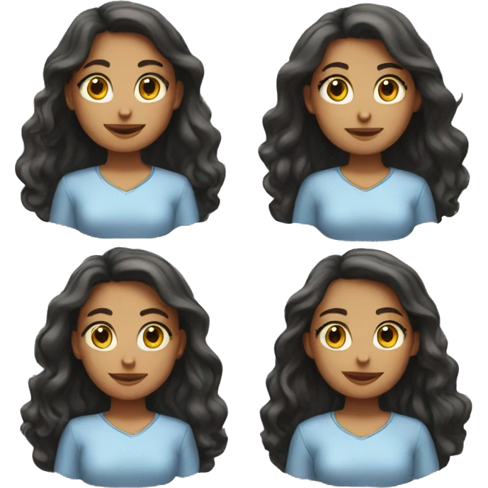 team of 4 girls friend emoji