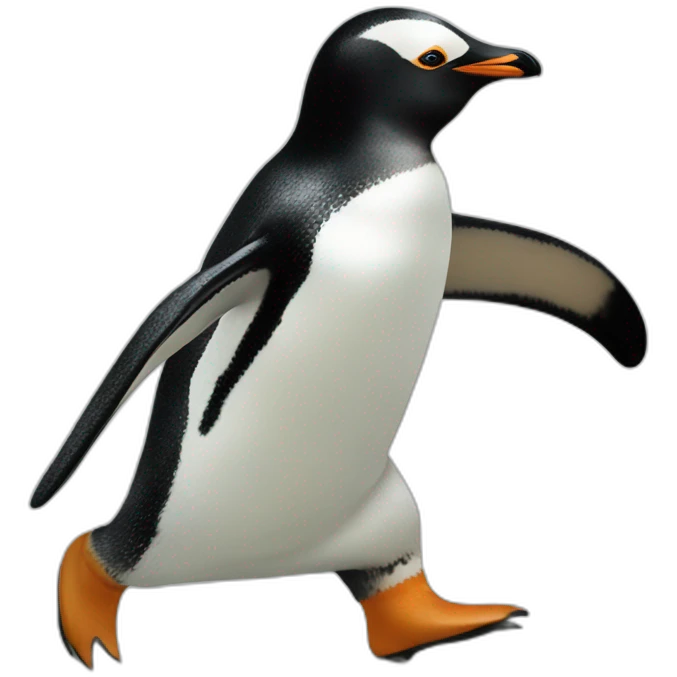 penguin escaping a zoo emoji