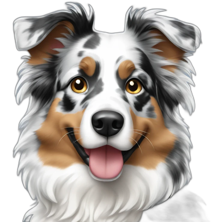Blue merle aussie emoji
