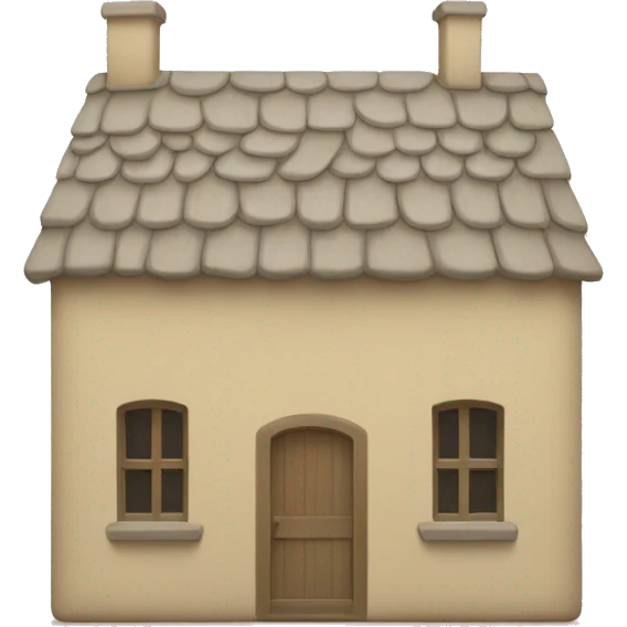 Beige house emoji