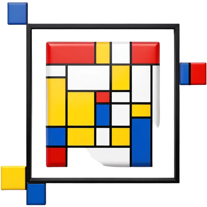 mondrian spam painting emoji