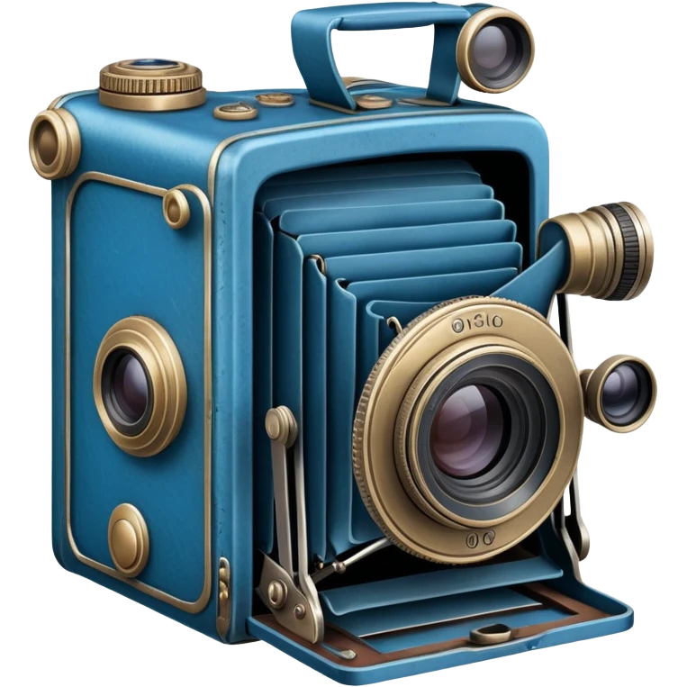 blue old camera emoji
