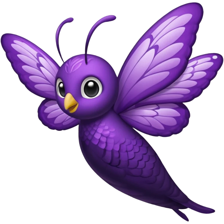 mariposa morada emoji