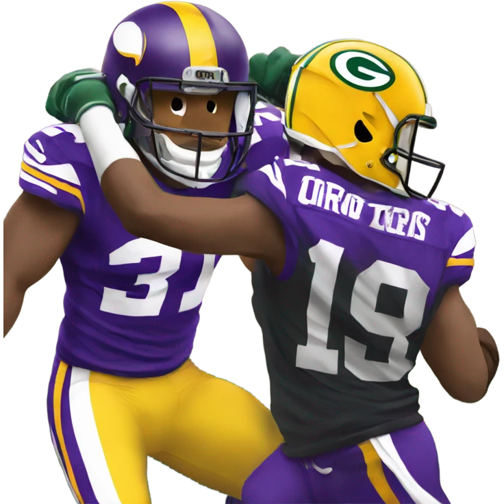 Minnesota Vikings beating the Green Bay Packers emoji