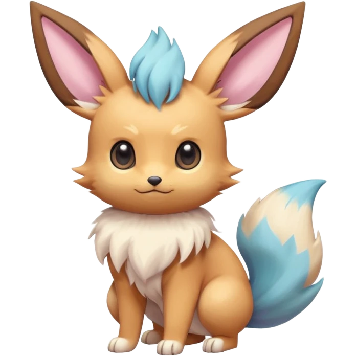 Kawaii Eeveelution-Cute-Pokémon-fusion full body emoji