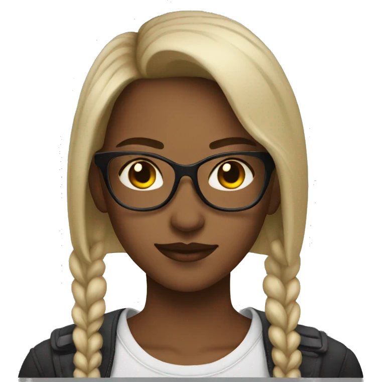 Cool girl emoji
