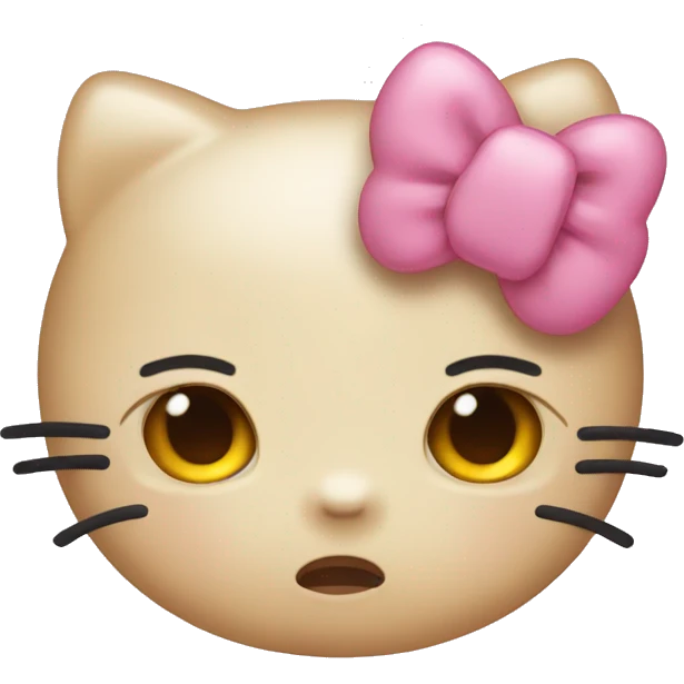 hello kitty crying emoji