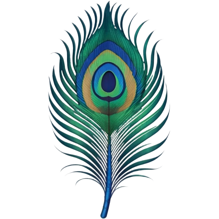 create a single peacock feather emoji emoji