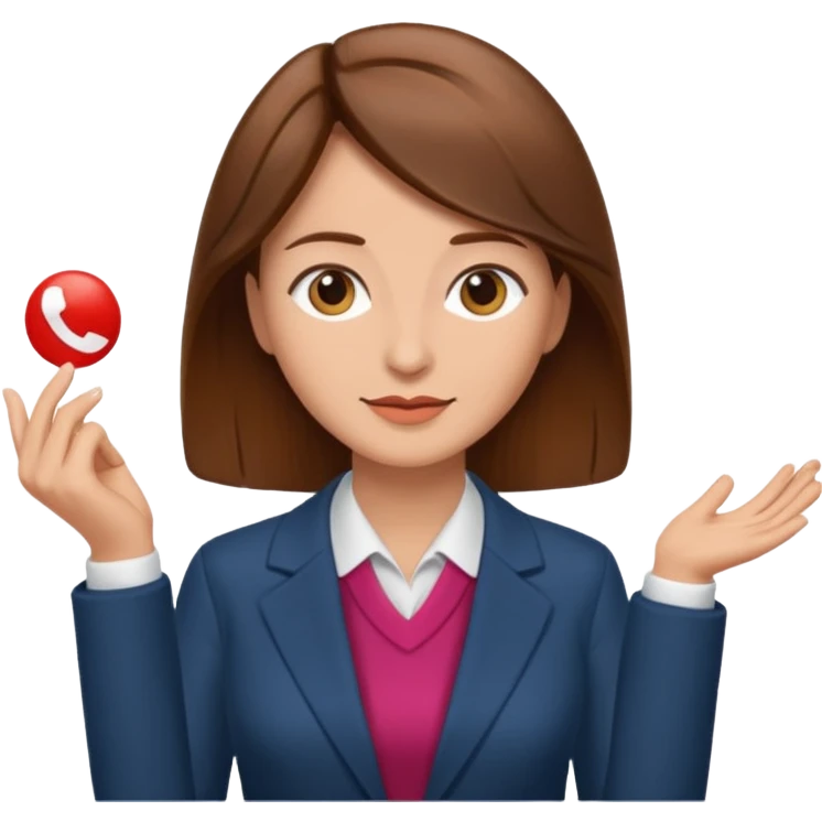 economist woman, brown hair emoji