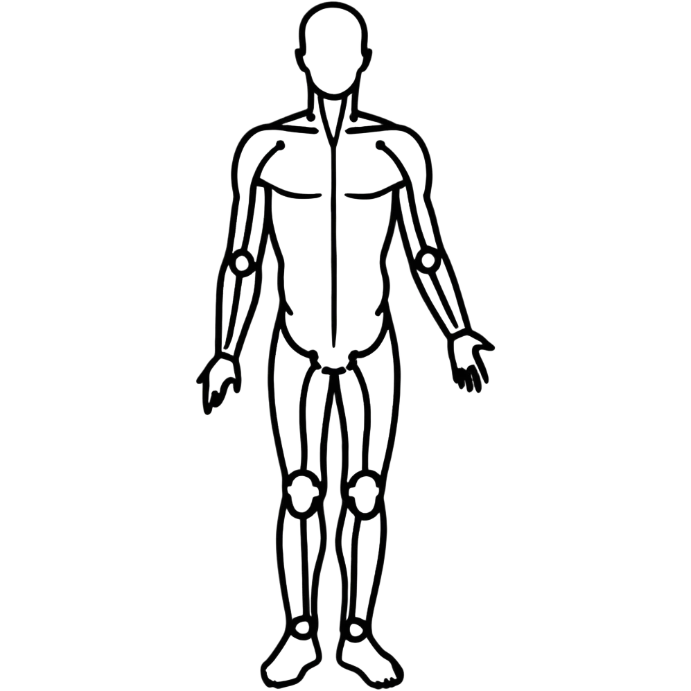 human body silhouette, standing, anatomical illustration emoji