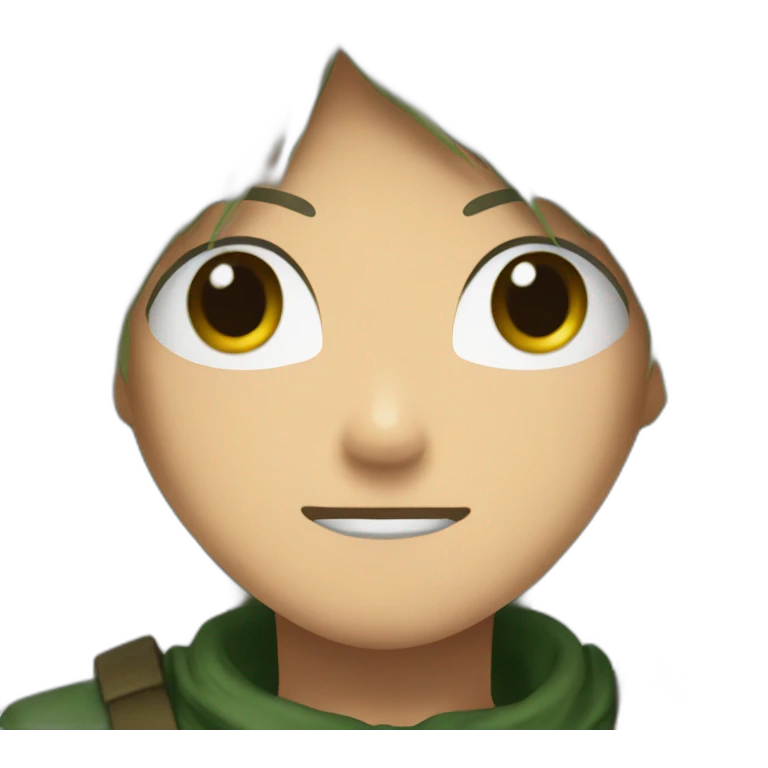 The Attack Titan wears forest-green clothes emoji