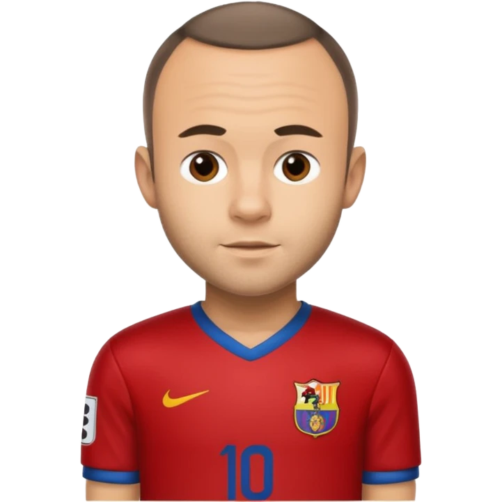 Iniesta football player emoji