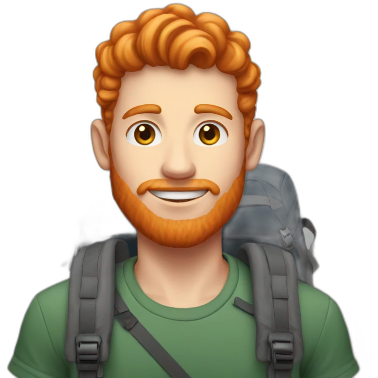 tall ginger 21 year old man who likes to hike emoji
