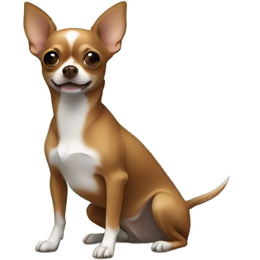 Brown chihuahua on island  emoji