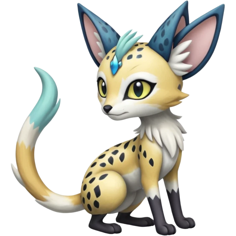Meloetta-Trico-Silvally-Nargacuga-Sergal-Serval-Cresselia-Fakémon-creature-hybrid emoji