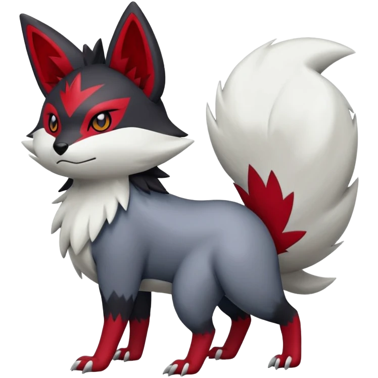 Zangoose-Zorua-hybrid (full body) emoji