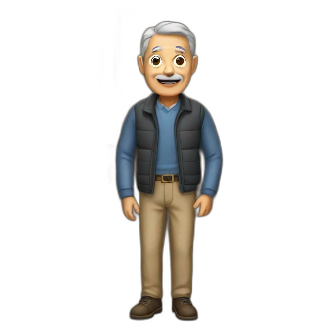 Old Landlord full body at door emoji