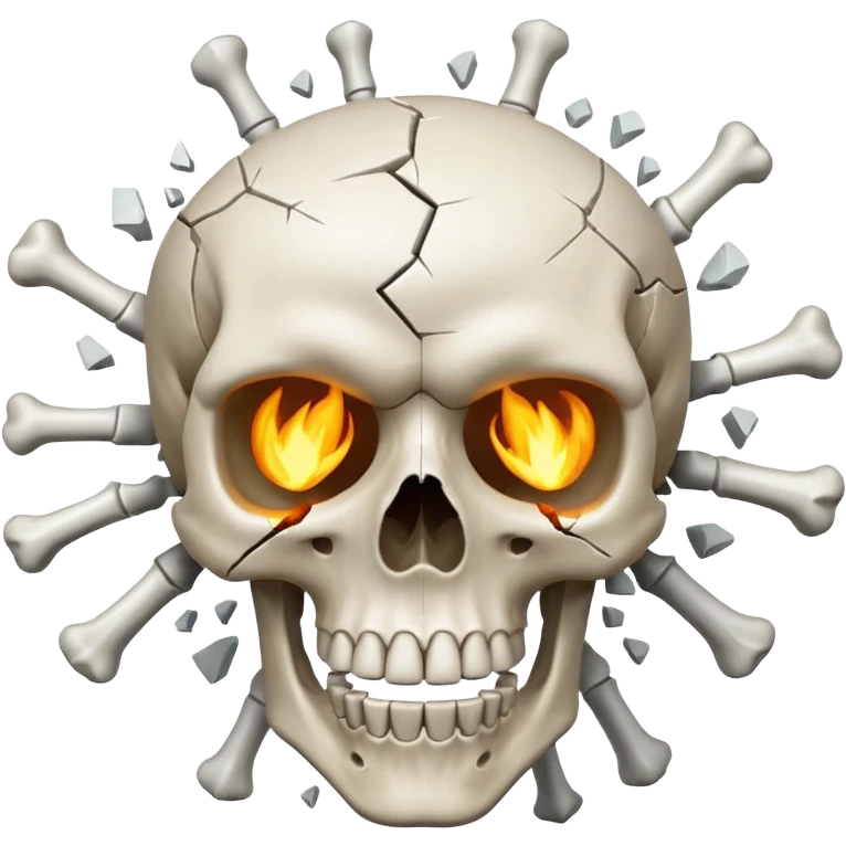 skull blowing mind emoji