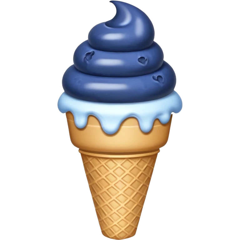icecream-cone-blueberries emoji