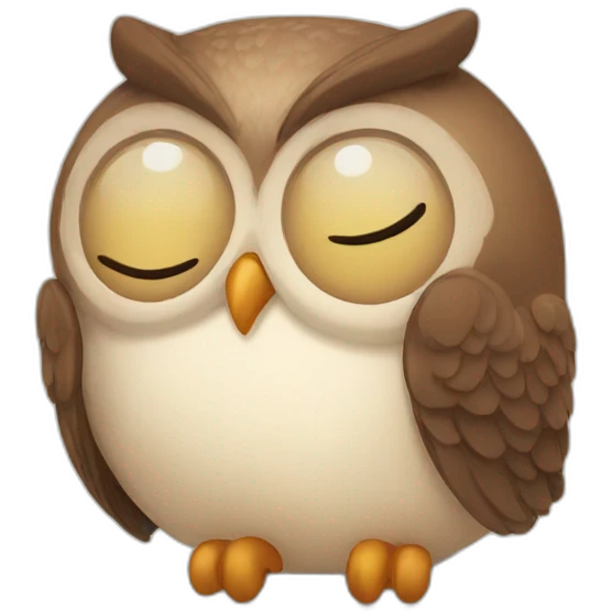 sleep owl emoji