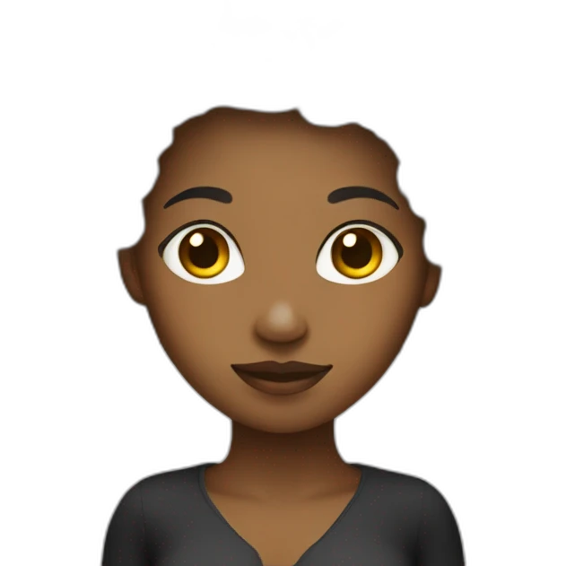 Afro mujer emoji