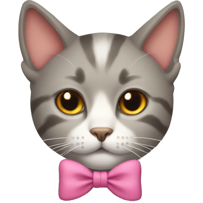 Cat with bow emoji