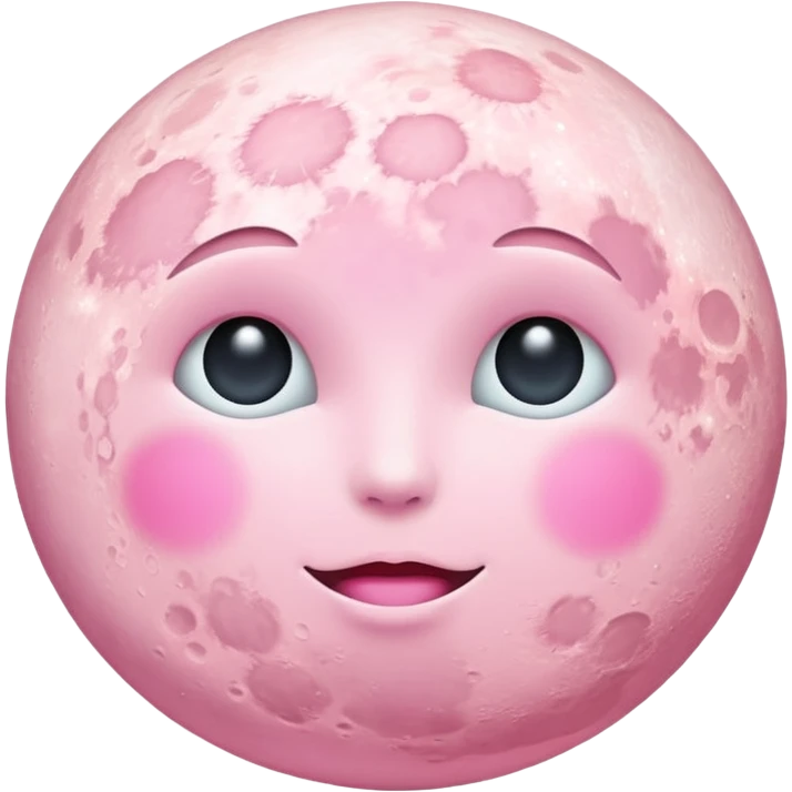 pastel pink moon emoji