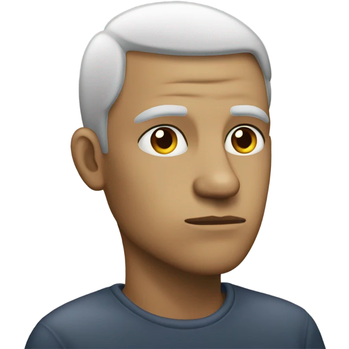 thinking out loud straight on emoji