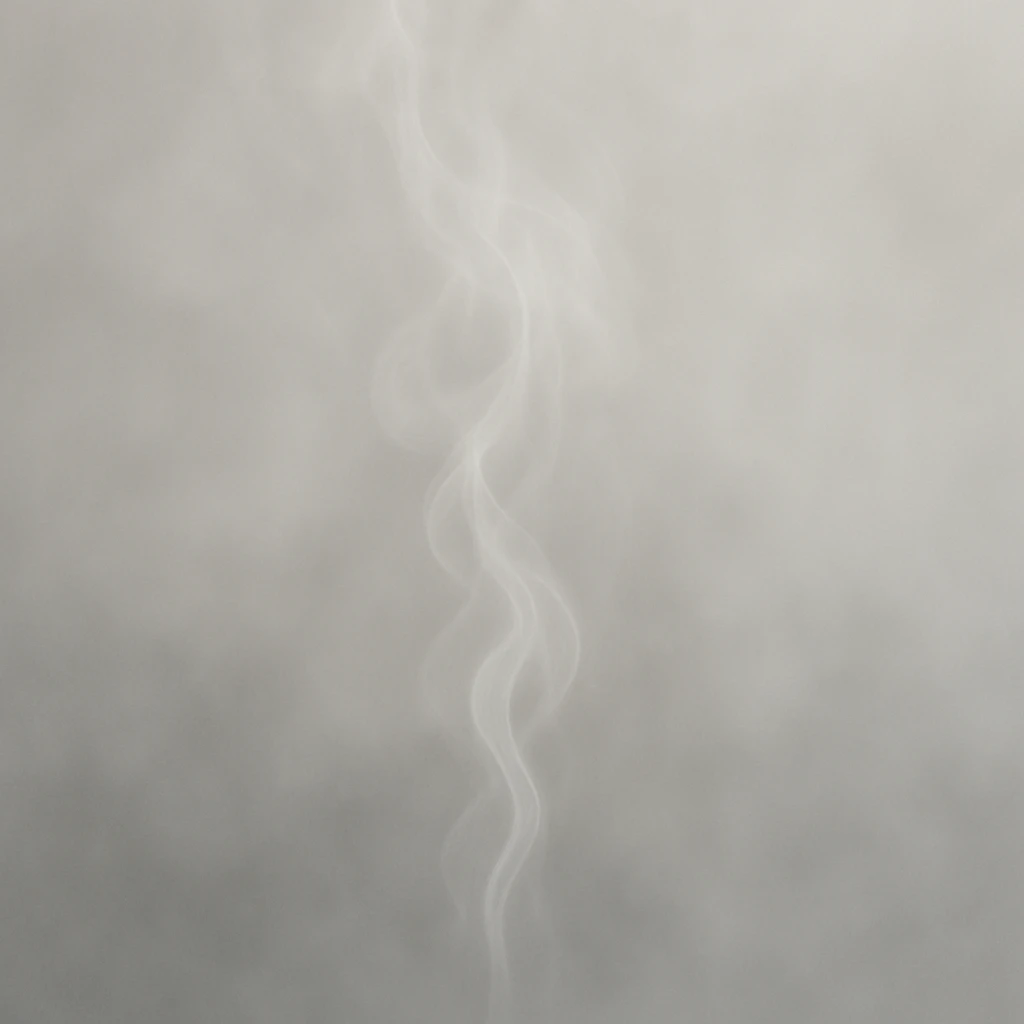 thin white steam, faint fog, subtle and light, atmospheric haze emoji