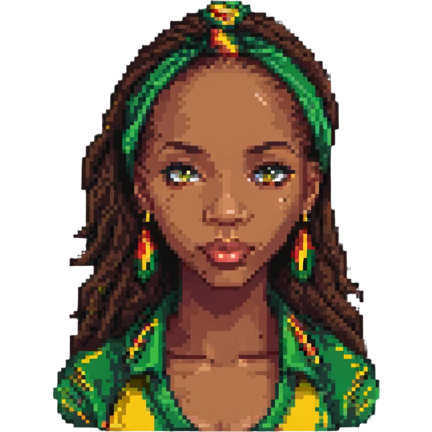 Jamaican woman giving the side eye emoji