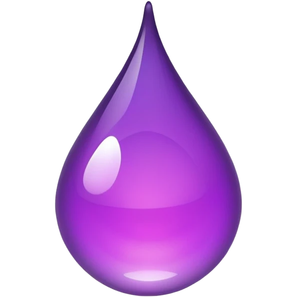 a purple drop emoji