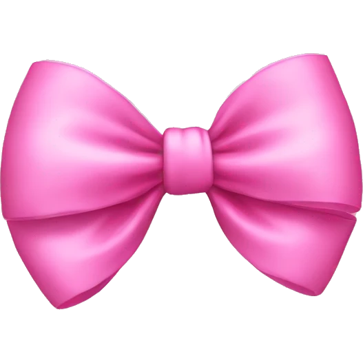 pink bow emoji