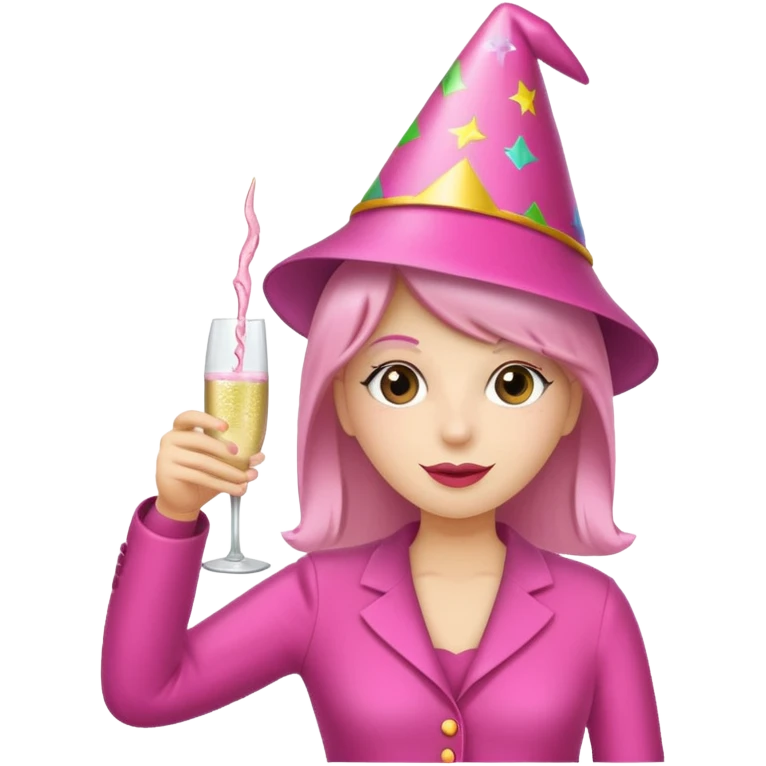 pink champagne cheers emoji