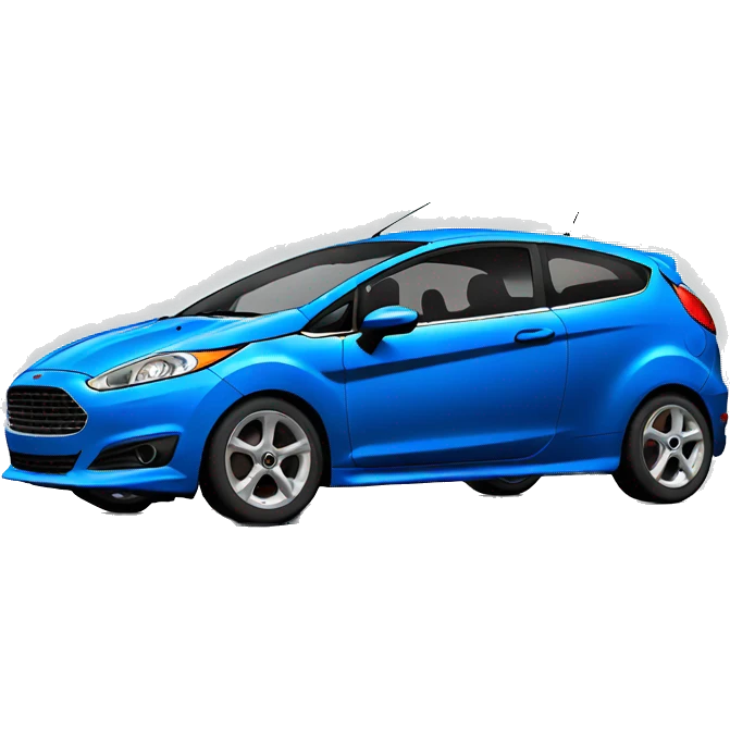 Blue ford fiesta mk7 emoji