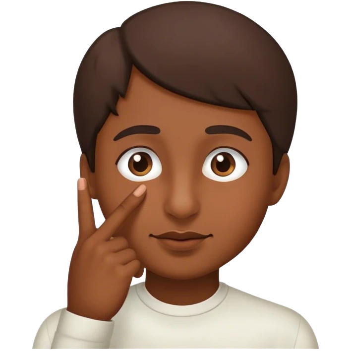 Finger on nose emoji