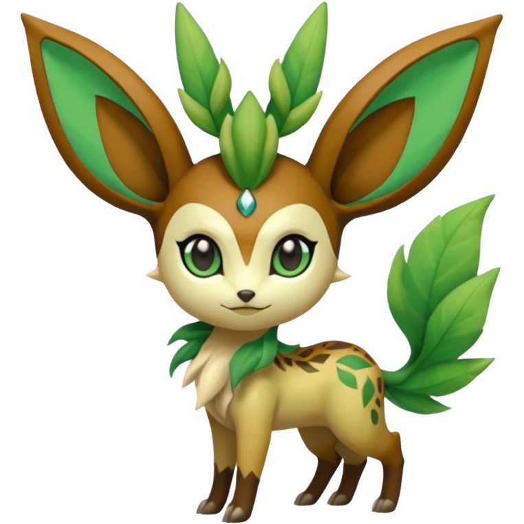 Meloetta-Leafeon-Pokémon-Fakémon-creature emoji