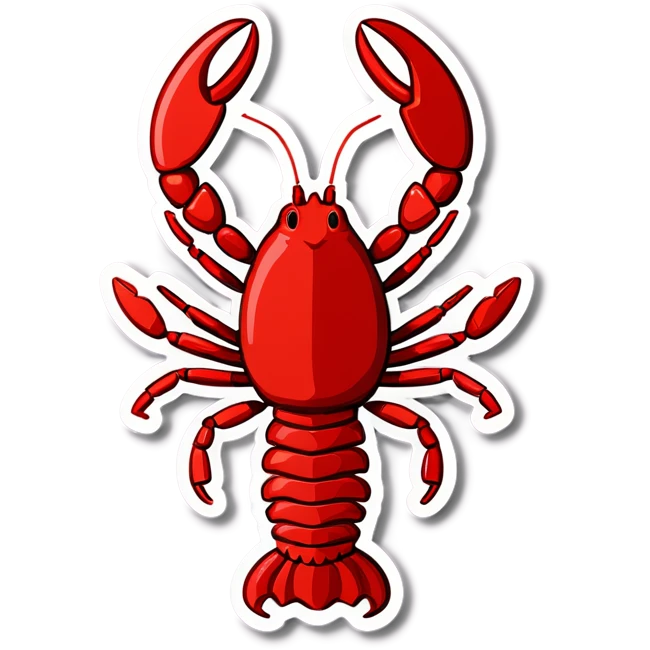 Little red lobster emoji