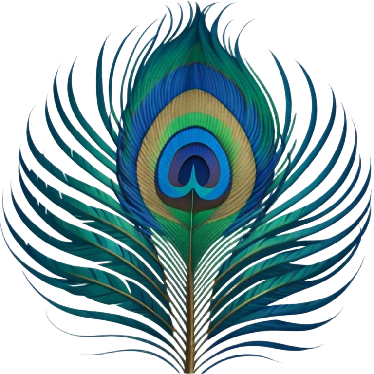 Peacock feather emoji