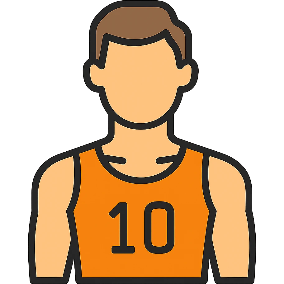 sportsmans upper front body emoji