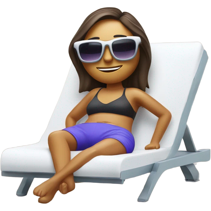 Tanning in sunbed  emoji