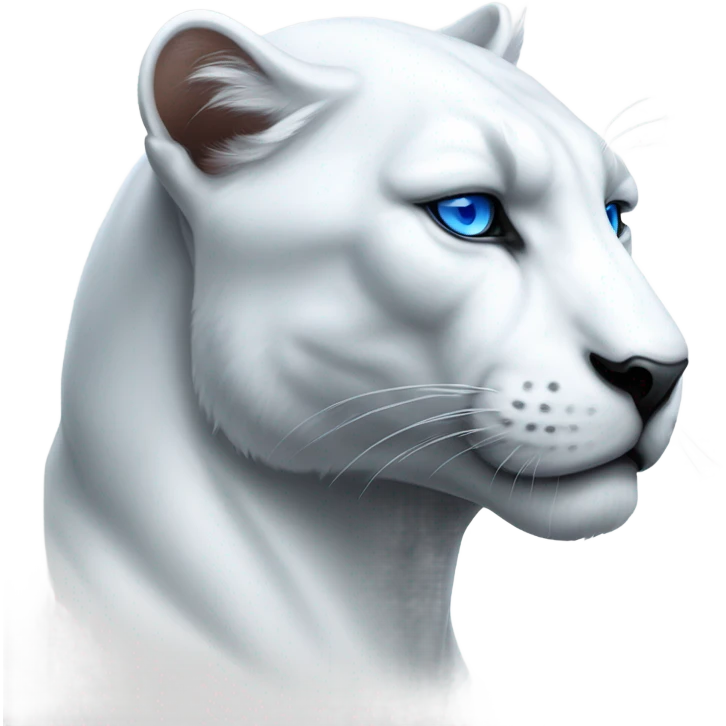 White panther  emoji