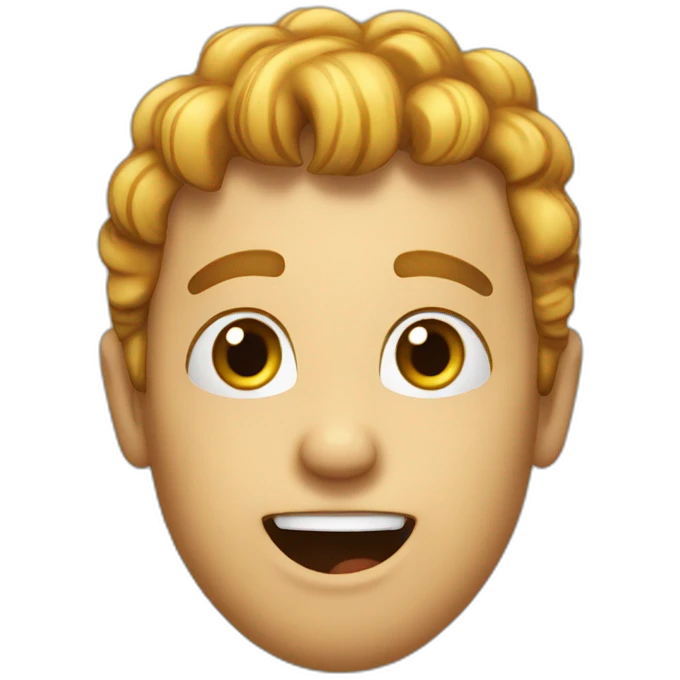 Silly face emoji