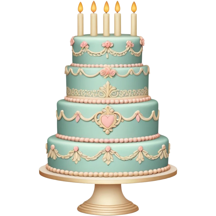 Vintage Cake Lambeth Decoration emoji