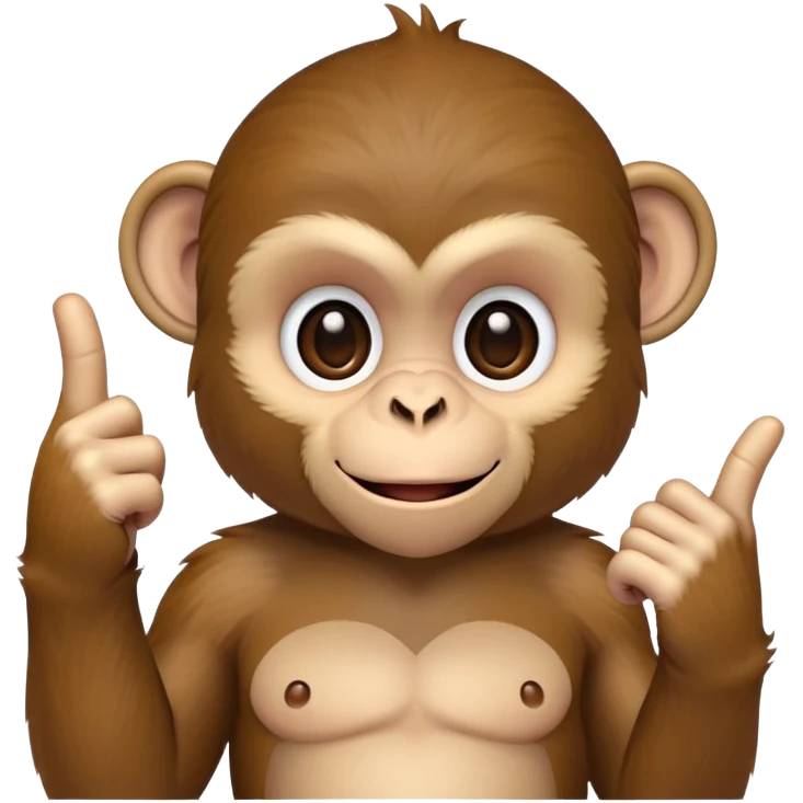 Monkey flipping the middle finger  emoji