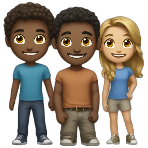 a group of friends emoji